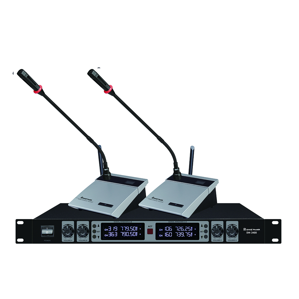 DAMAI一拖四無線會議話筒DM3400