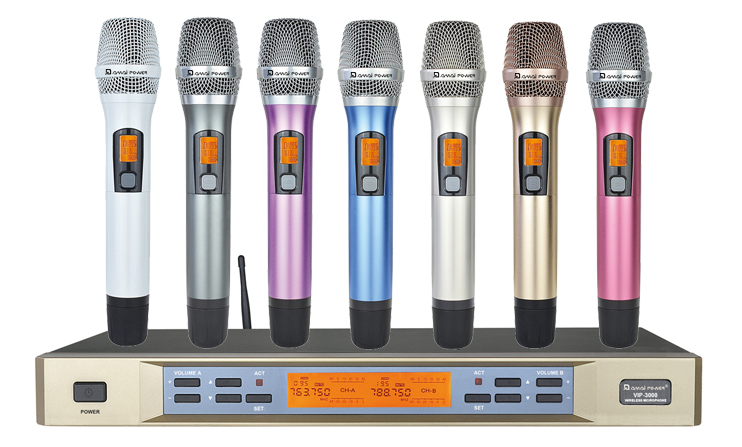 DAMAI一拖二無線話筒VIP-3000