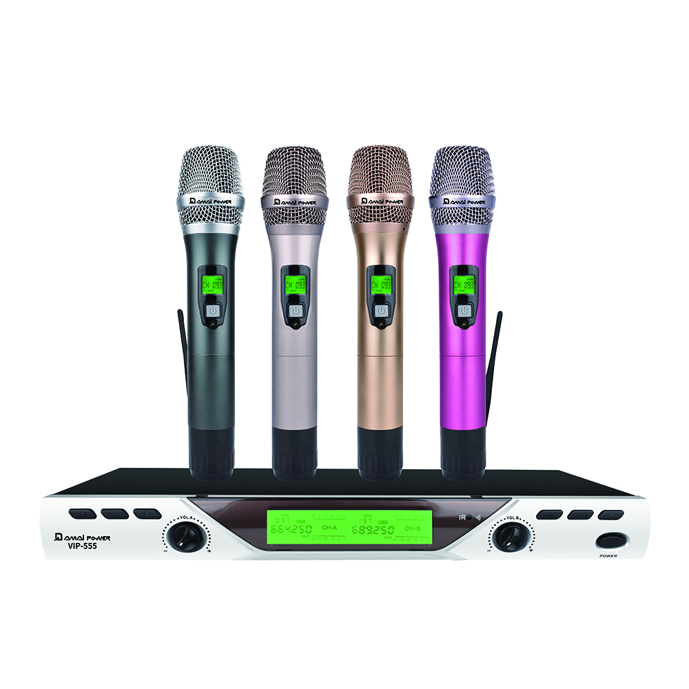 DAMAI 一拖二無線麥克風(fēng)VIP-555